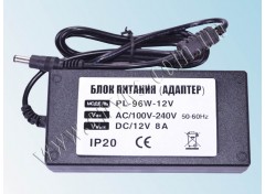 Сетевой адаптер 96Вт 12В (IP20)